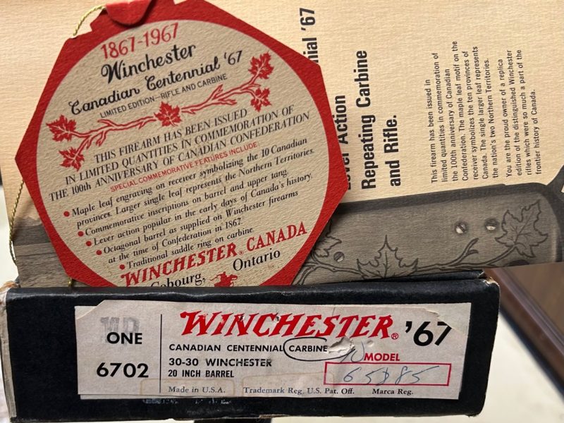 WINCHESTER Mod. 67 "Canadian Centennial" Carbine - immagine 6