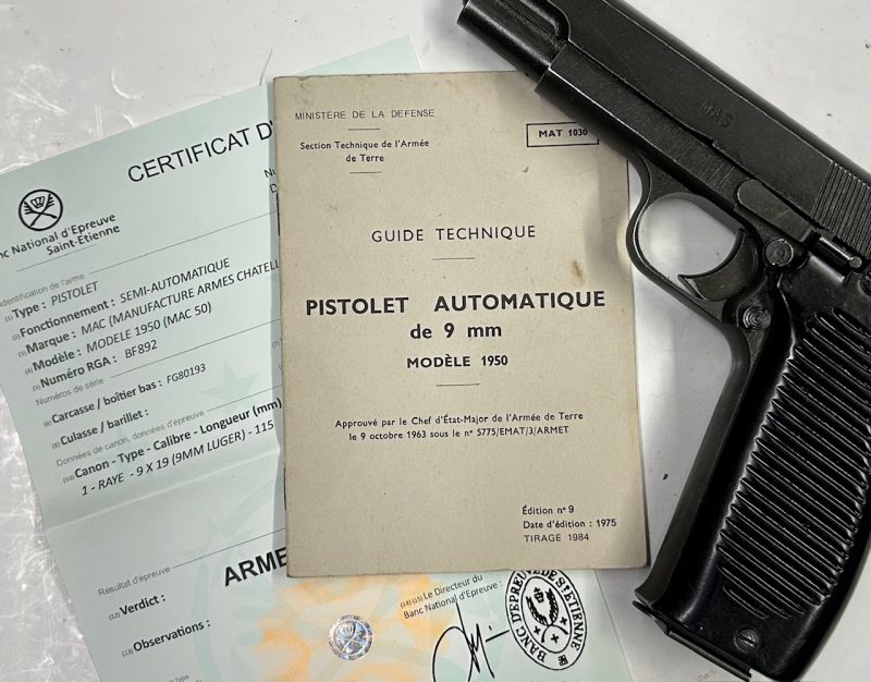 MAC PA M.le 1950 MAS Armeè ~ 9 mm Para - immagine 4