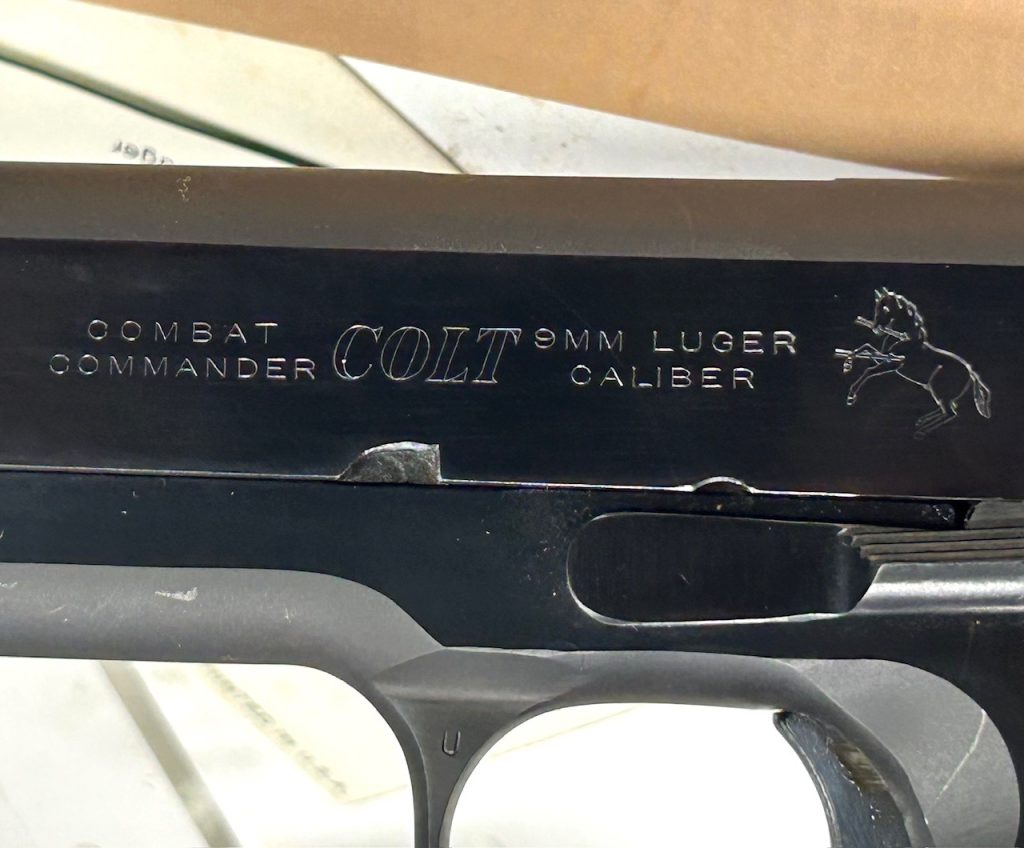 COLT COMBAT COMMANDER 9mm Luger ~ 1977 – Collector Small Arms