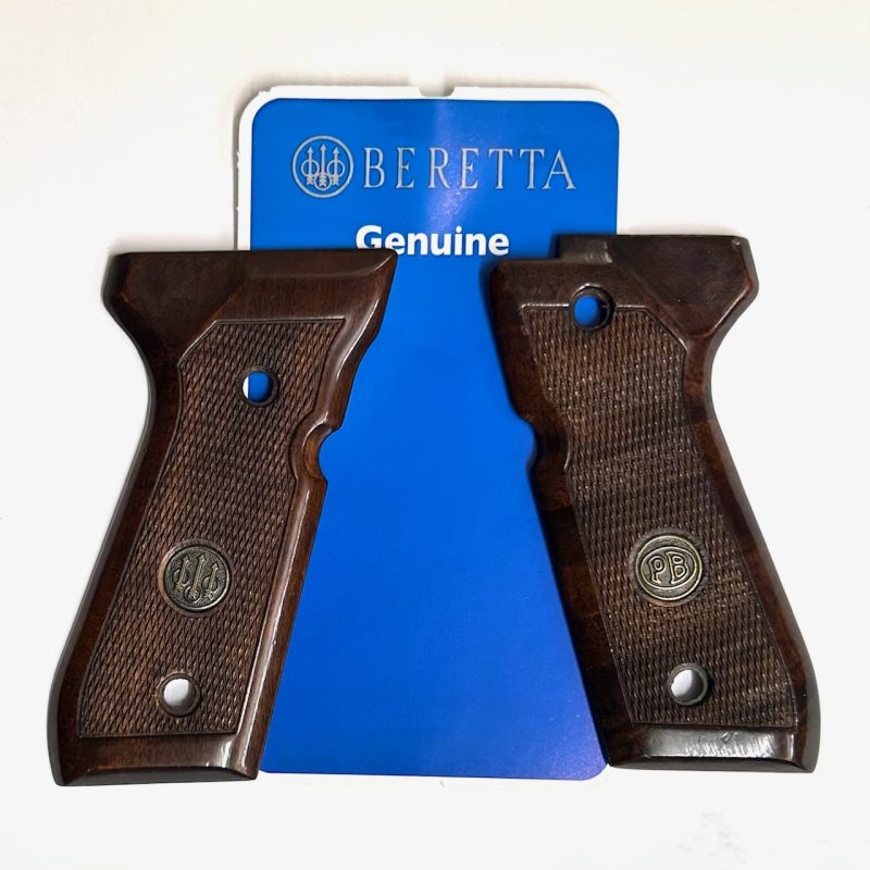 Guancette in Legno con Scudetto per BERETTA serie 92 96 98
