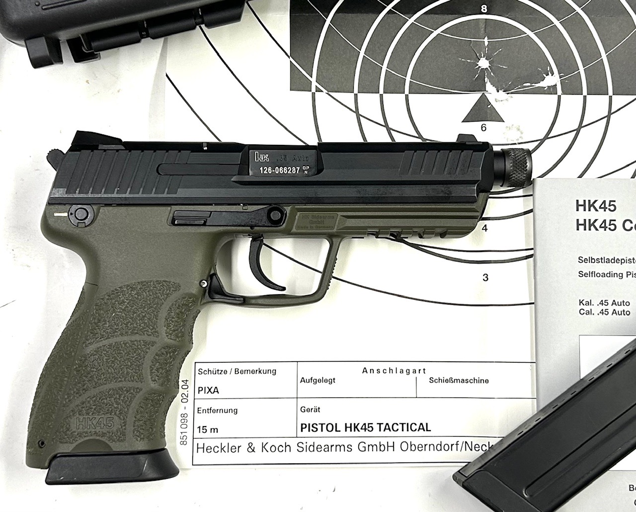 HECKLER & KOCH HK45 TACTICAL OD Green - 2016 NIB - immagine 2