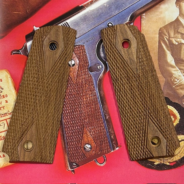 Guancette legno Colt 1911 military style - immagine 2