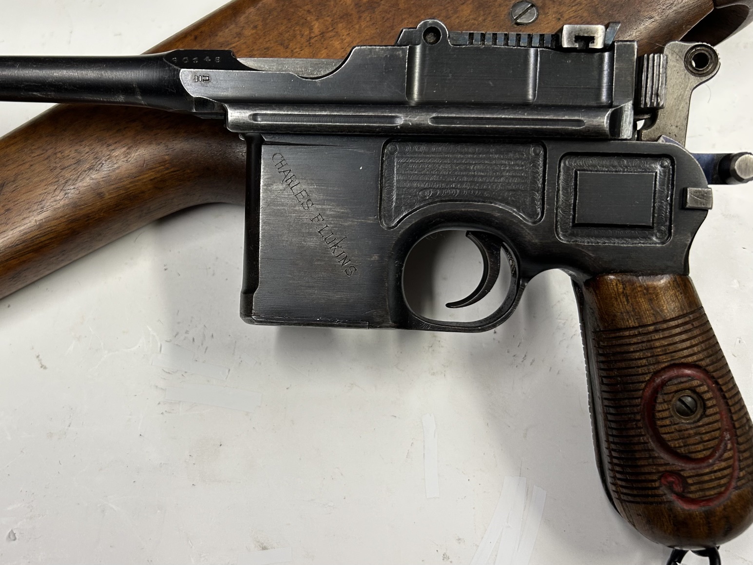 MAUSER C96/1912 “9 Rosso” ~ 9×19 con Calciolo - immagine 9