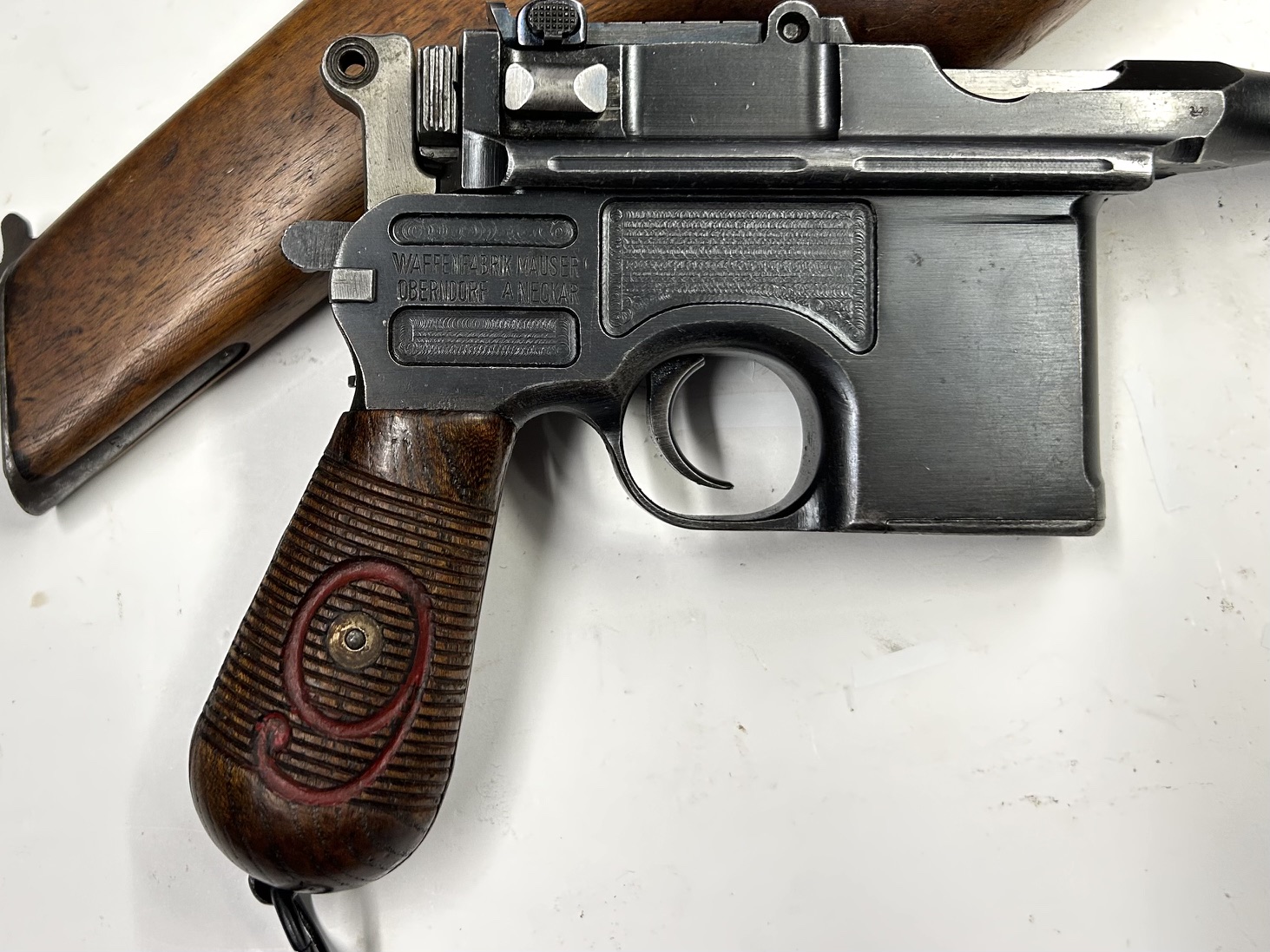 MAUSER C96/1912 “9 Rosso” ~ 9×19 con Calciolo - immagine 8