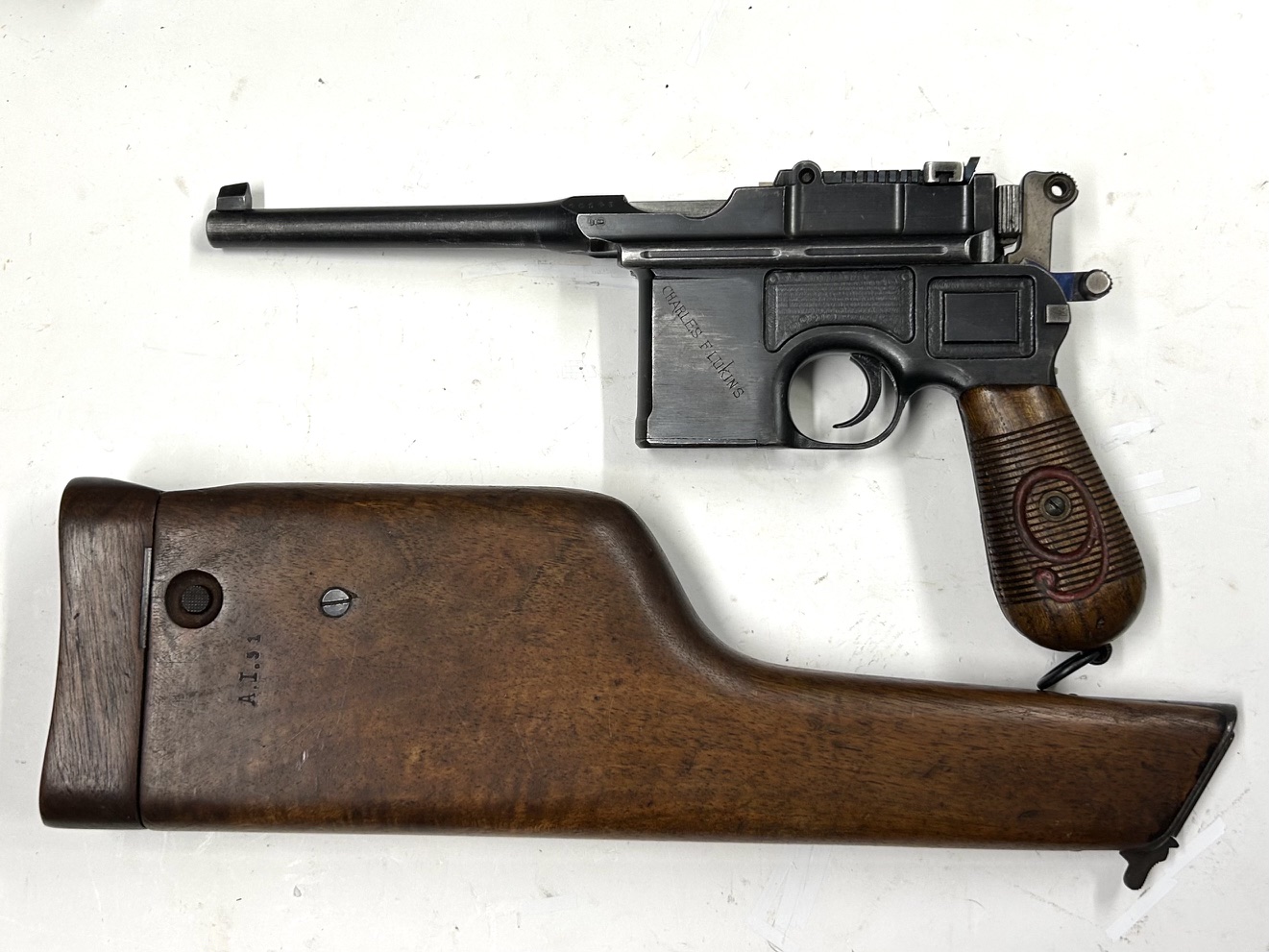 MAUSER C96/1912 “9 Rosso” ~ 9×19 con Calciolo - immagine 2